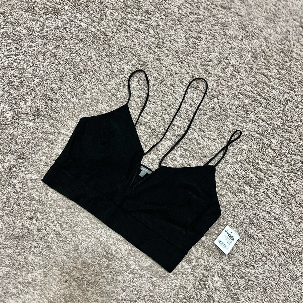 Charlotte Russe Strappy Cropped Halter